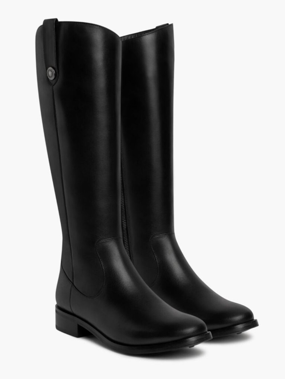 Thursday Boot Company Crown Zip-Up Black Leather Knee High Riding Boots Size 9